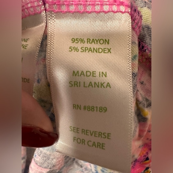 LILLY PULITZER Oyster Bay Navy PJ Knit Button Up Long Sleeve Top (Size XXS) - Picture 5 of 6